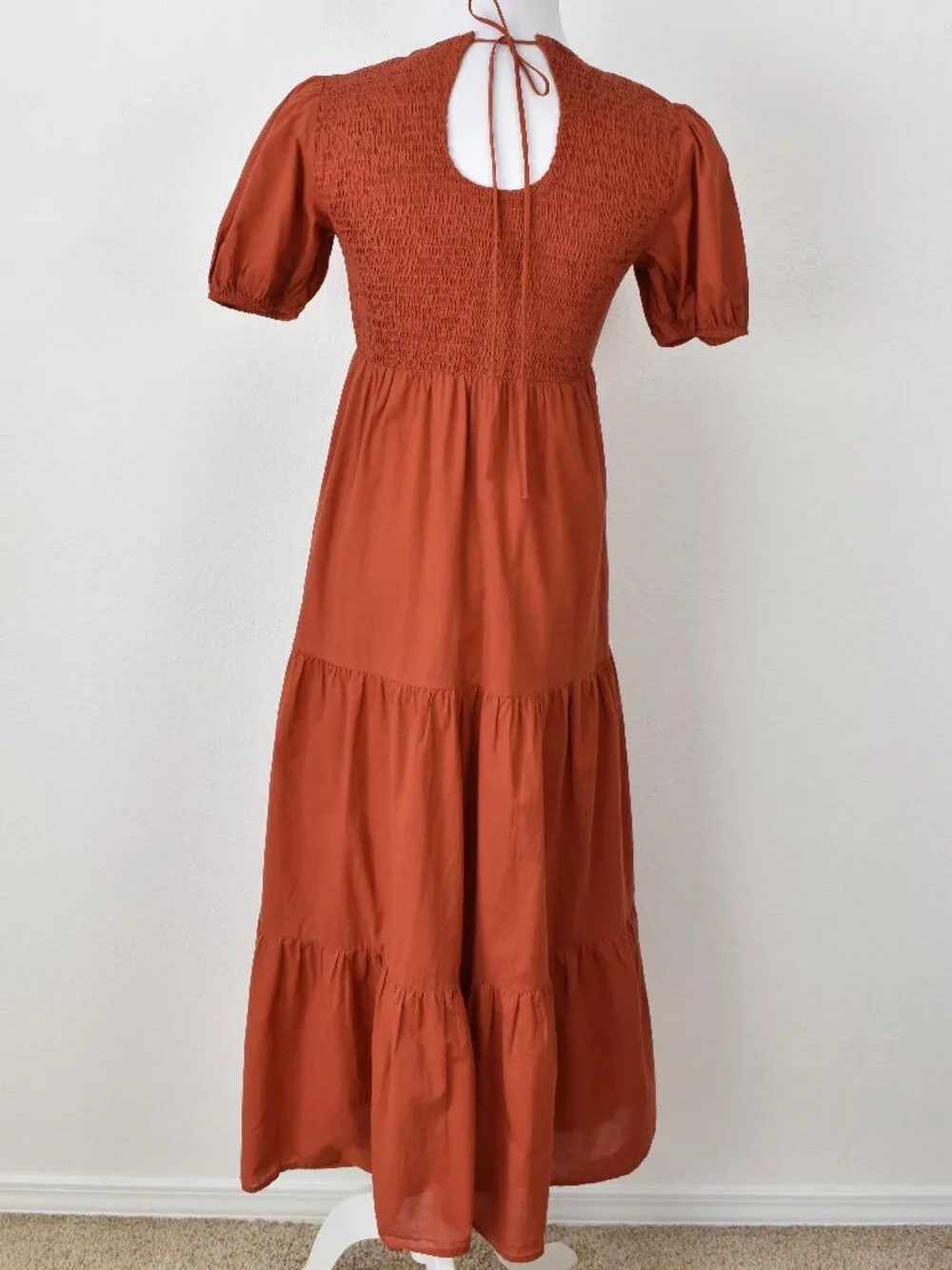 Petal & Pup Naura Shirred Tiered Midi Dress - 2 - Picture 6 of 10